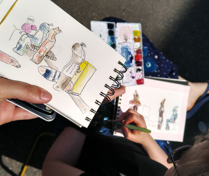 USk Mittelhessen – mein erstes Treffen mit Urban Sketchers