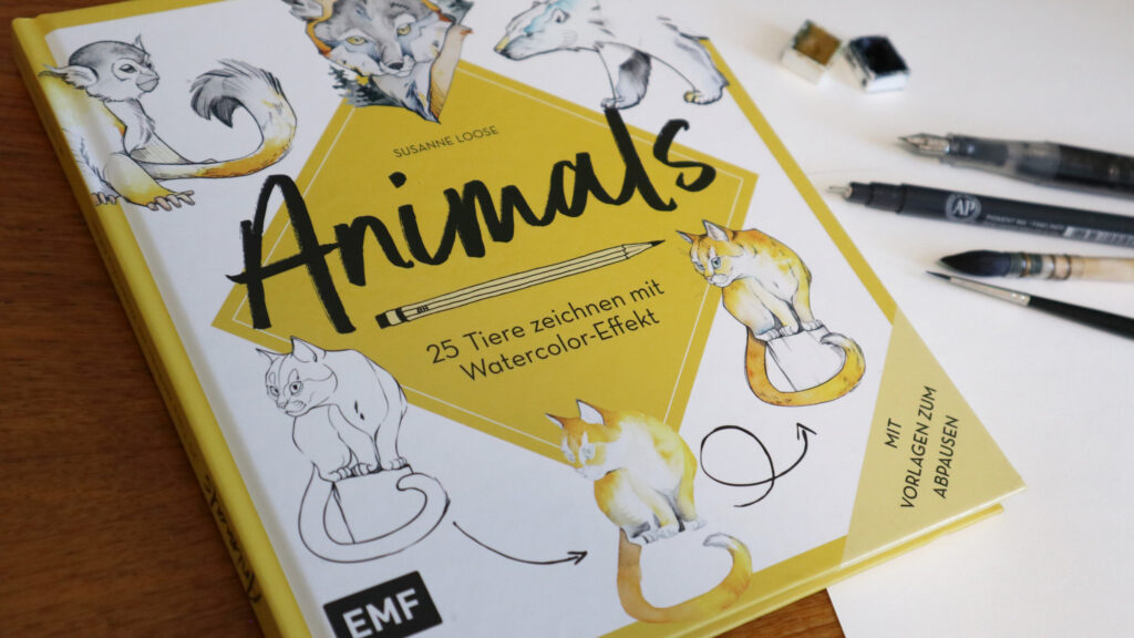 Buchrezension zu "Animals - 25 Tiere mit Watercolor-Effekt" von Susanne Loose