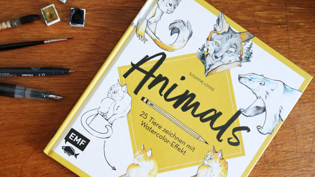 Buchrezension zu "Animals - 25 Tiere mit Watercolor-Effekt" von Susanne Loose