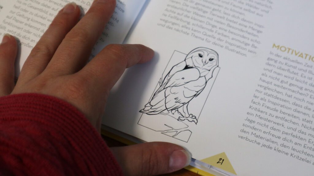 Inspiration aus der Natur - im Buch finden sich 25 Tiere zum Nachzeichnen.