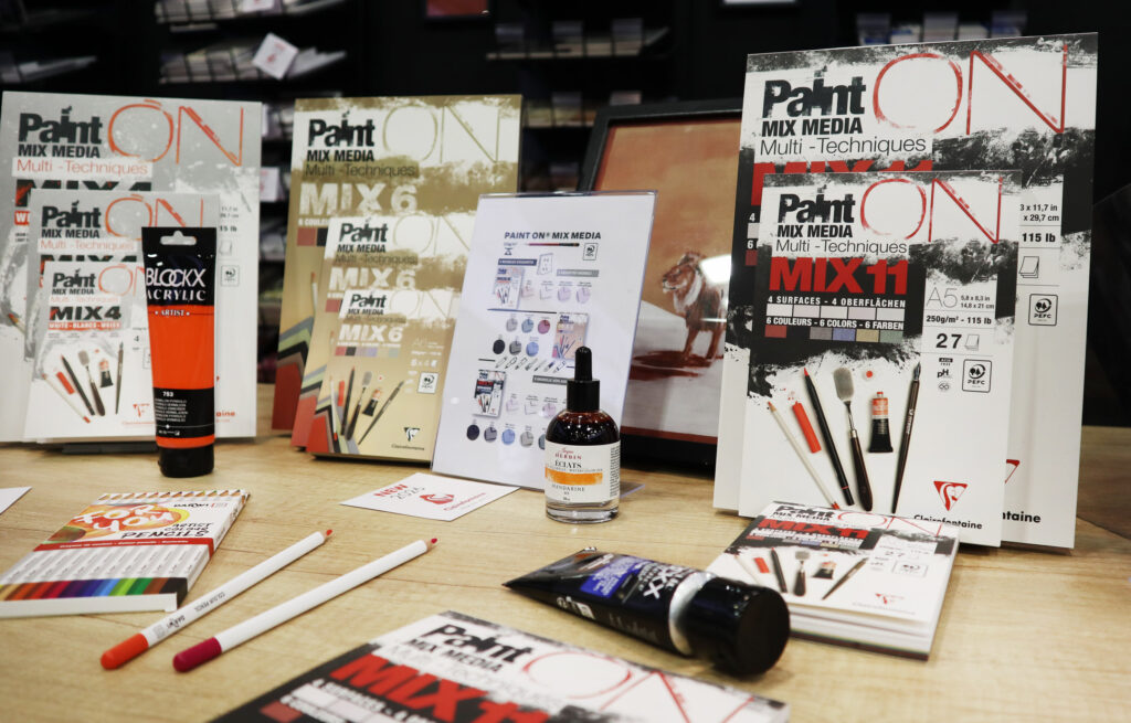 Die Paint On Mix Media Papier-Serie von Clairefontaine nun mit bis zu 11 Sorten in einem Block.