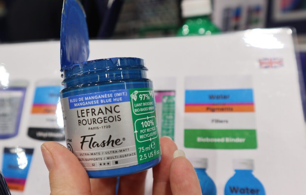 Lefrancc Bourgeois Flashe mit biobasiertem Bindemittel.